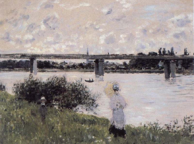 Claude Monet By the Bridge at Argenteuil China oil painting art